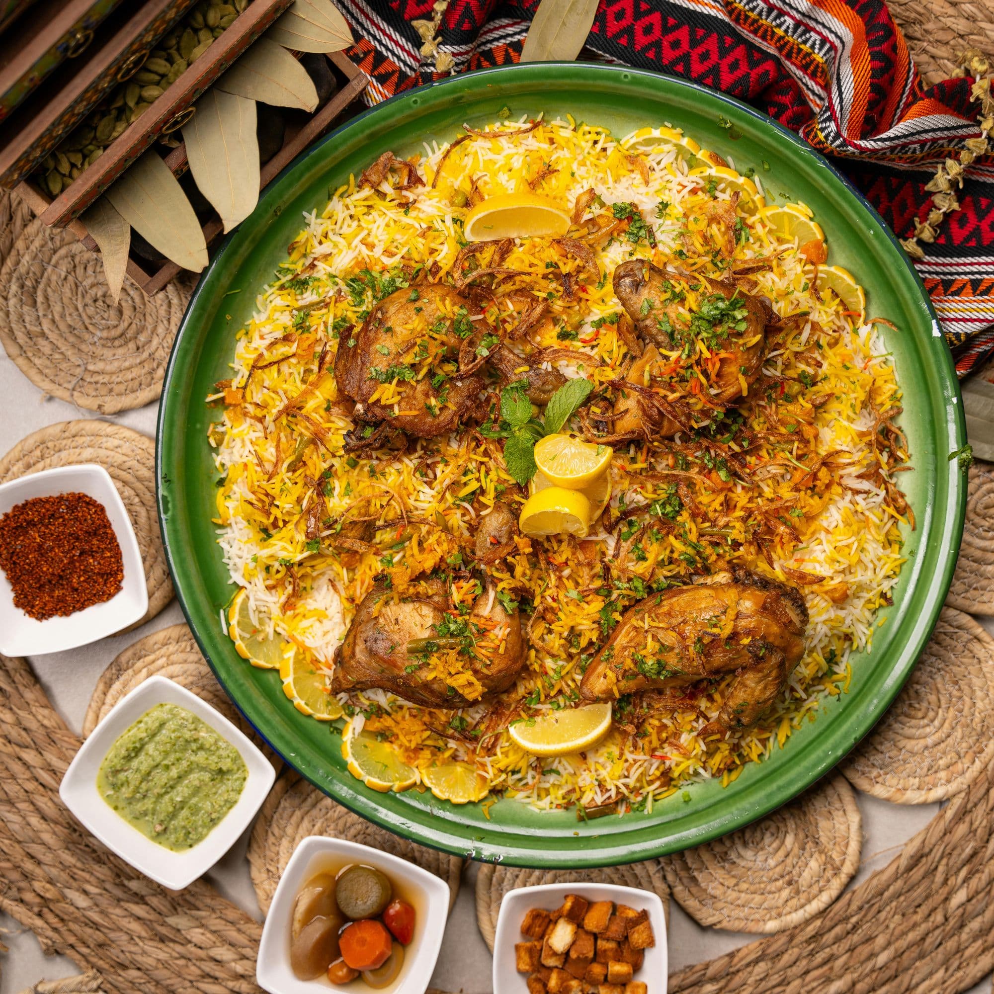 Chicken Biryani, Biryani Dajaj, INDIAN, Huhn, Biryani, Indisch, Würzig, Reis, TRADITIONAL, SPICY, FAMILY, FESTIVE, LUNCH, DINNER, CHICKEN, RICE_MEALS