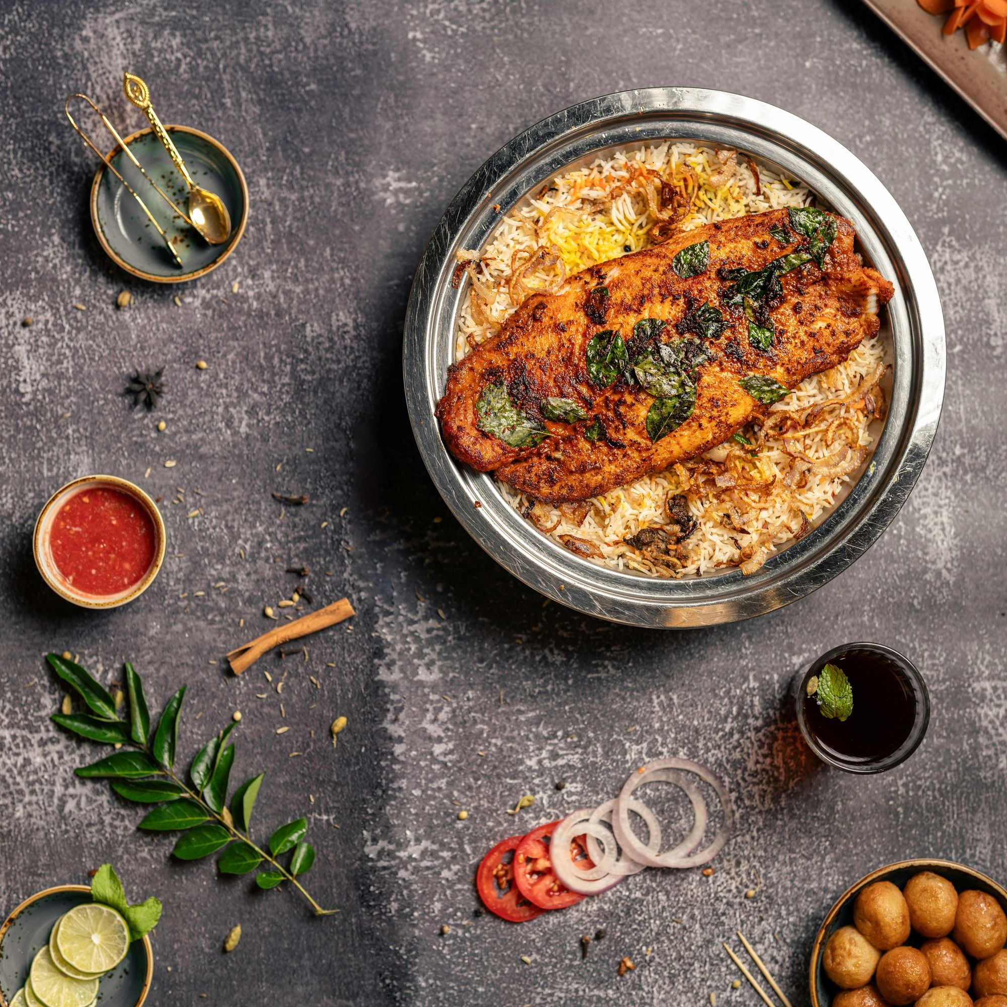 Fish Biryani, Macher Biryani, INDIAN, Fisch, Biryani, Reis, Indisch, Aromatisch, TRADITIONAL, SPICY, FAMILY, LUNCH, DINNER, FISH, RICE_MEALS