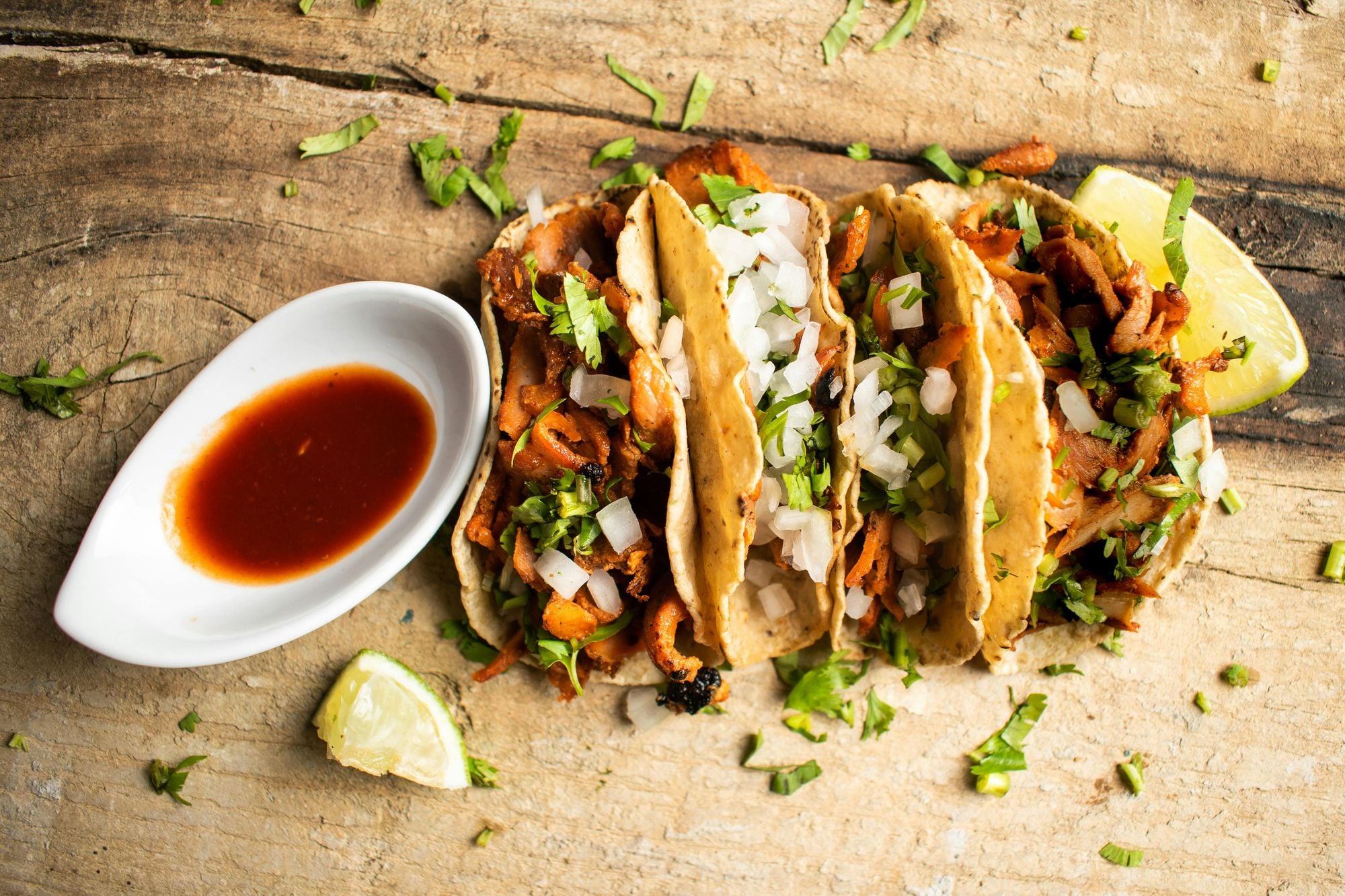 Tacos al Pastor, MEXICAN, Schweinefleisch, Tacos, Traditionell, Straßenessen, Mexikanisch, STREET_FOOD, SPICY, FAMILY, LUNCH, DINNER, QUICK